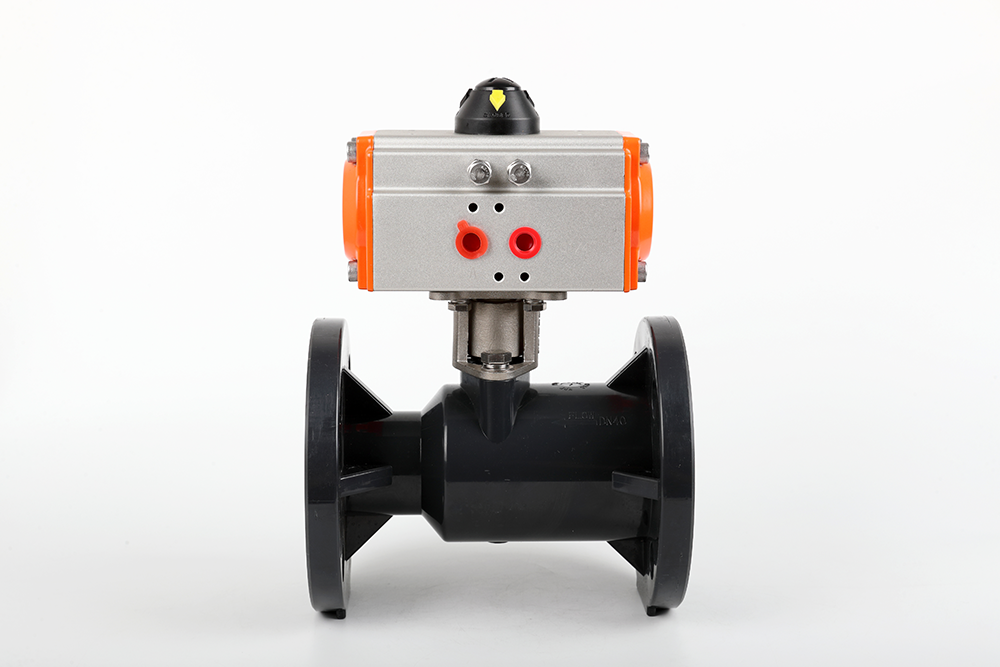 阜龙乡气动法兰一体球阀